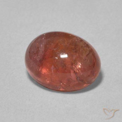 9,17 ctw natürlicher rötlich-orange Turmalin, Oval, Transparent