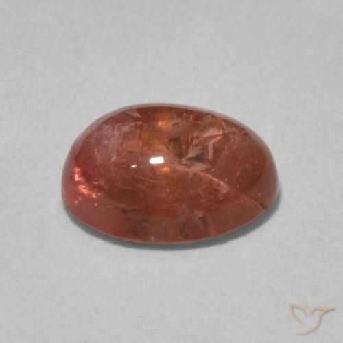 9,17 ctw natürlicher rötlich-orange Turmalin, Oval, Transparent