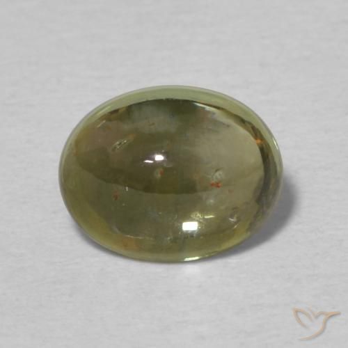 1.16ct Natürlicher bräunlich-grün Turmalin, Oval, Transparent