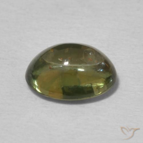 9,17 ctw natürlicher bräunlich-grün Turmalin, Oval, Transparent