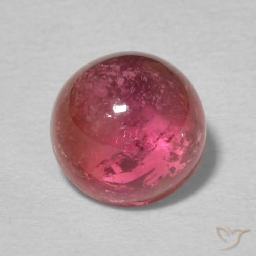 1.52ct Natürlicher Tiefes Magenta Turmalin, Runden, Transparent