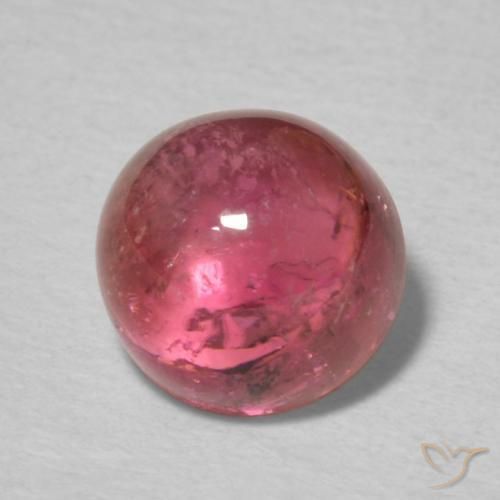 9,17 ctw natürlicher Tiefes Magenta Turmalin, Runden, Transparent