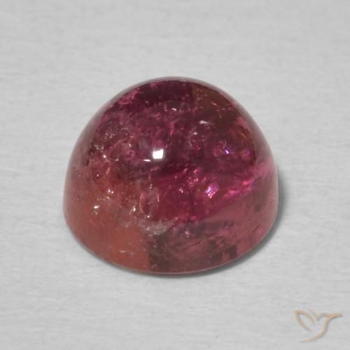 9,17 ctw natürlicher Tiefes Magenta Turmalin, Runden, Transparent