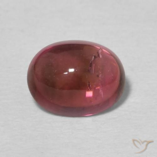 0.89ct Natürlicher tiefrosa Turmalin, Oval, Transparent
