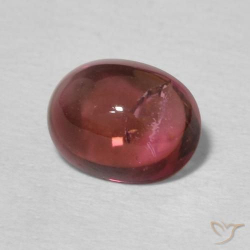 9,17 ctw natürlicher tiefrosa Turmalin, Oval, Transparent