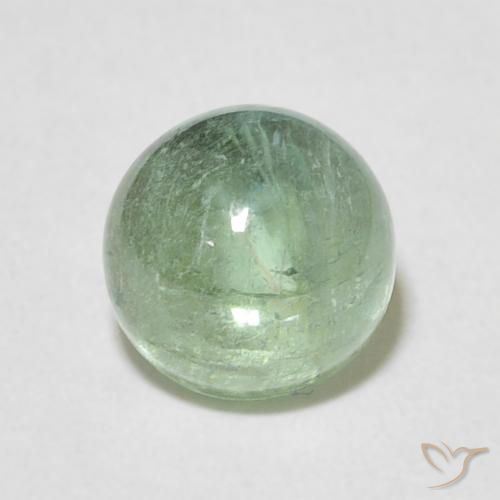 2.06ct Natürlicher Sehr helles Gelbgrün Turmalin, Runden, Transparent