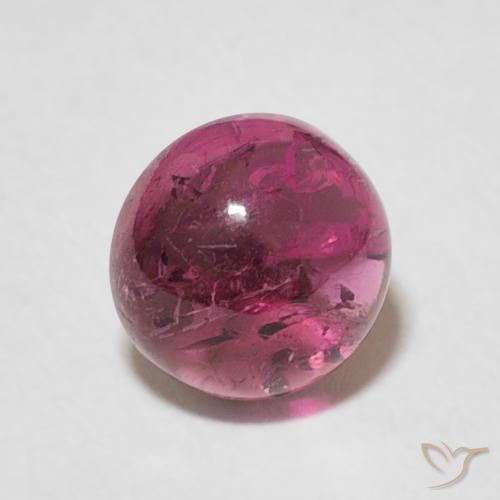 1.51ct Natürlicher tiefrosa Turmalin, Runden, Transparent