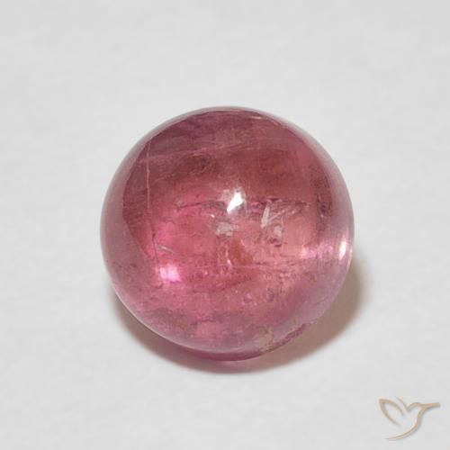 1.72ct Natürlicher Dunkelorangerosa Turmalin, Runden, Transparent