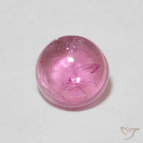 0.74ct Natürlicher tiefrosa Turmalin, Runden, Transparent