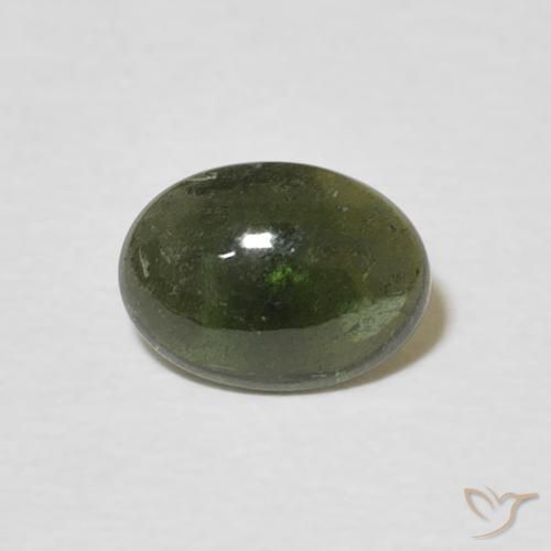 1.16ct Natürlicher dunkelgrün Turmalin, Oval, Transparent
