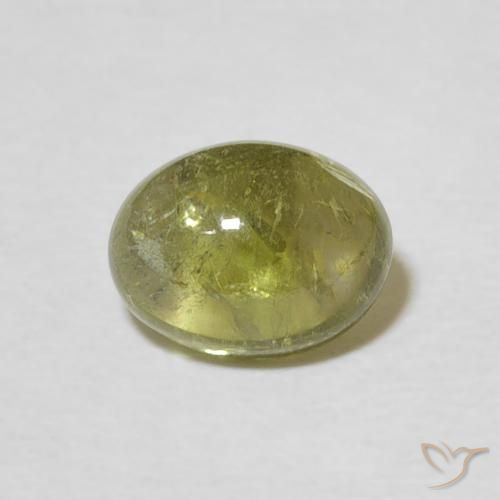 1.70ct Natürlicher gelblich-grün Turmalin, Oval, Transparent