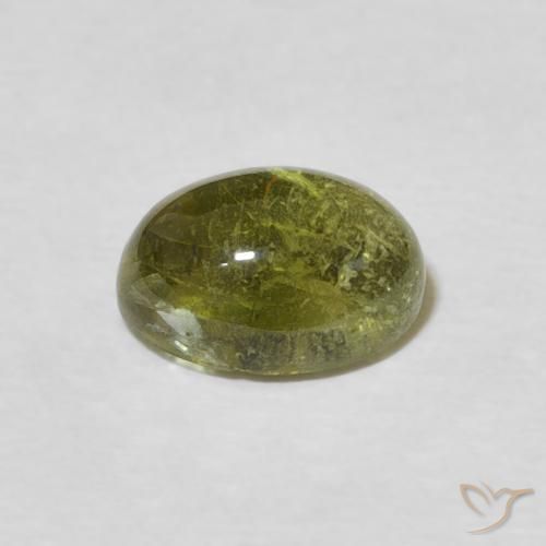 9,17 ctw natürlicher gelblich-grün Turmalin, Oval, Transparent