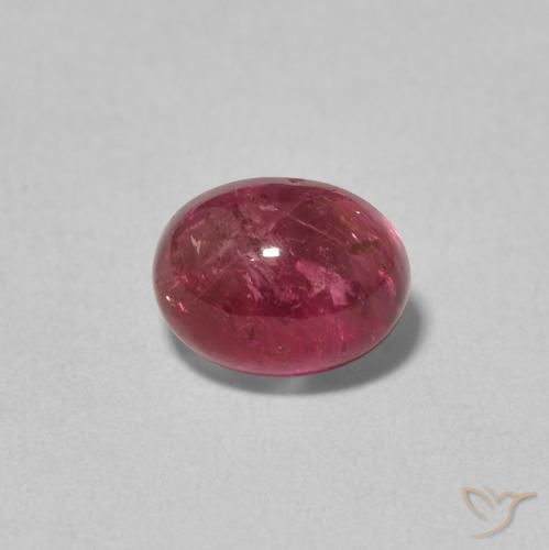 1.74ct Natürlicher tiefrot Turmalin, Oval, Transparent