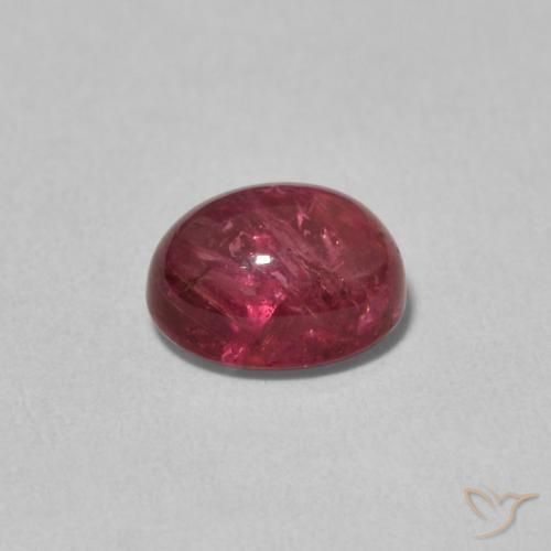 9,17 ctw natürlicher tiefrot Turmalin, Oval, Transparent