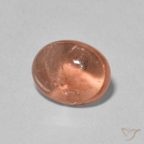 9,17 ctw natürlicher Orangerosa Turmalin, Oval, Transparent