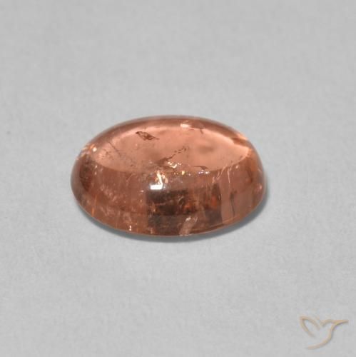 9,17 ctw natürlicher Orangerosa Turmalin, Oval, Transparent