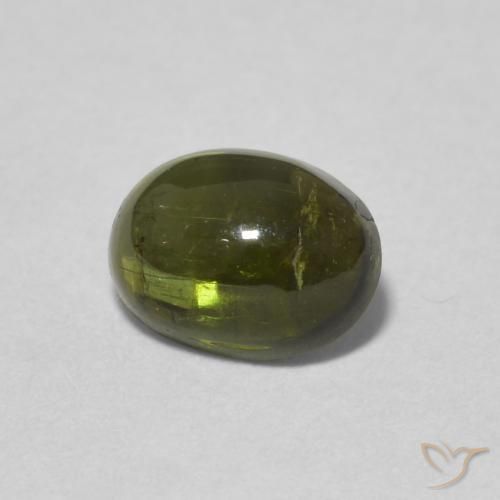 9,17 ctw natürlicher dunkelgrün Turmalin, Oval, Transparent