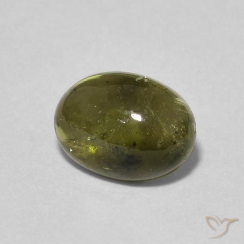 9,17 ctw natürlicher dunkelgrün Turmalin, Oval, Transparent