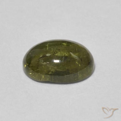 9,17 ctw natürlicher dunkelgrün Turmalin, Oval, Transparent
