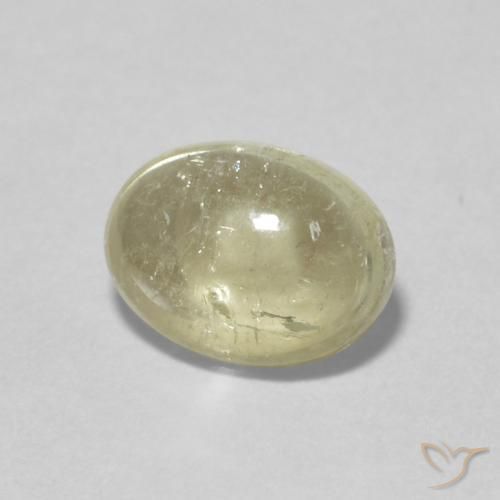 9,17 ctw natürlicher Blasses Gelb Turmalin, Oval, Transparent