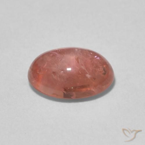 9,17 ctw natürlicher Rosenholz Rosa Turmalin, Oval, Transparent