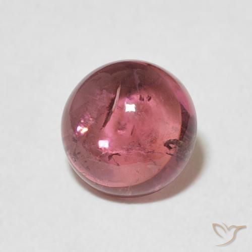 9,17 ctw natürlicher Tiefes Magenta Turmalin, Runden, Transparent