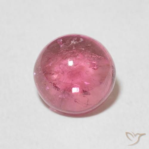 1.26ct Natürlicher Mittelrosa Turmalin, Runden, Transparent