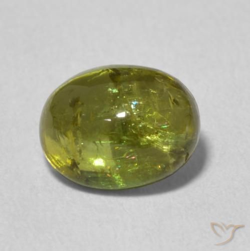 1.42ct Natürlicher Warmes Grün Turmalin, Oval, Transparent