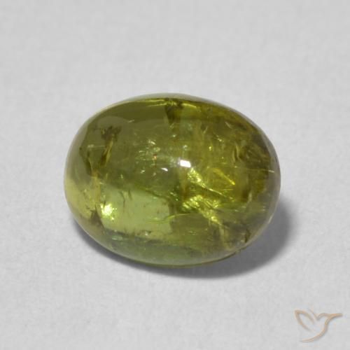9,17 ctw natürlicher Warmes Grün Turmalin, Oval, Transparent
