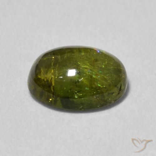9,17 ctw natürlicher Warmes Grün Turmalin, Oval, Transparent