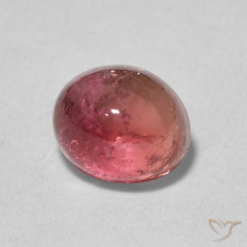 9,17 ctw natürlicher Rosenholz Rosa Turmalin, Oval, Transparent