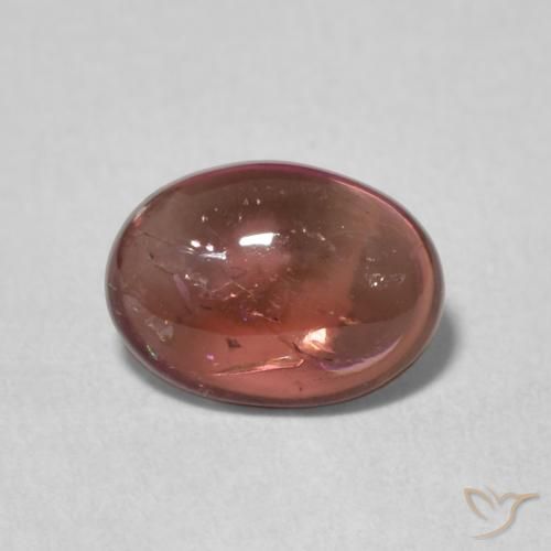 1.27ct Natürlicher orange-rot Turmalin, Oval, Transparent