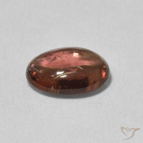 9,17 ctw natürlicher orange-rot Turmalin, Oval, Transparent
