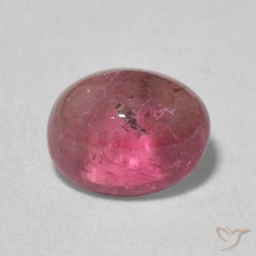 1.41ct Natürlicher tiefrot Turmalin, Oval, Transparent, Photo A