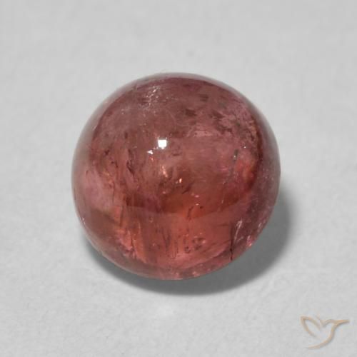 1.64ct Natürlicher Orangerosa Turmalin, Runden, Transparent