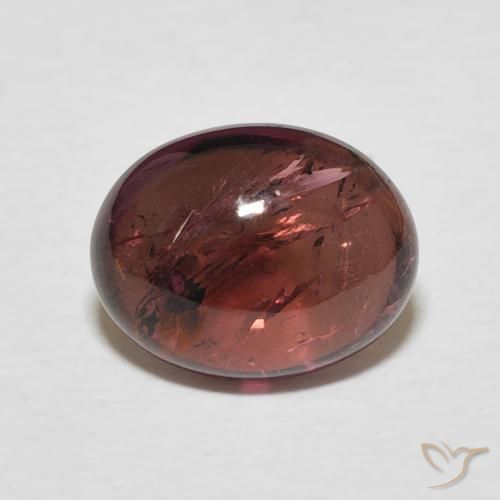 2.95ct Natürlicher Medium Dark-Red Turmalin, Oval, Transparent