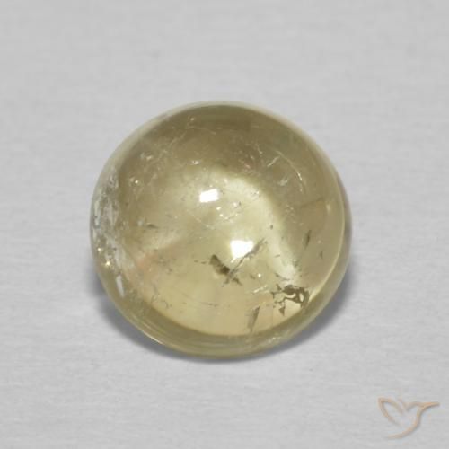 1.40ct Natürlicher hellgelb Turmalin, Runden, Transparent