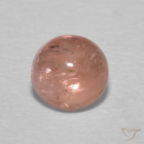 0.66ct Natürlicher Grapefruit-Rosa Turmalin, Runden, Transparent