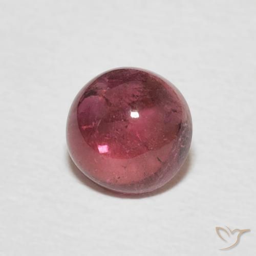 0.73ct Natürlicher Orangerosa Turmalin, Runden, Transparent