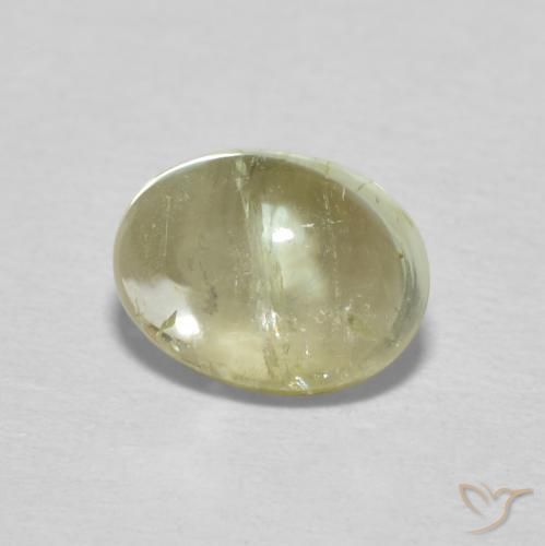 9,17 ctw natürlicher gelblich-grün Turmalin, Oval, Transparent