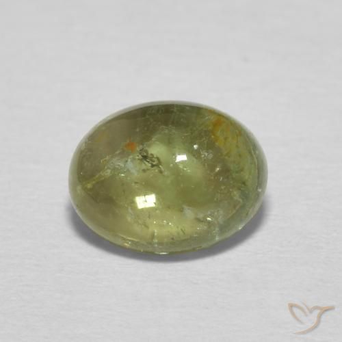 1.39ct Natürlicher gelblich-grün Turmalin, Oval, Transparent