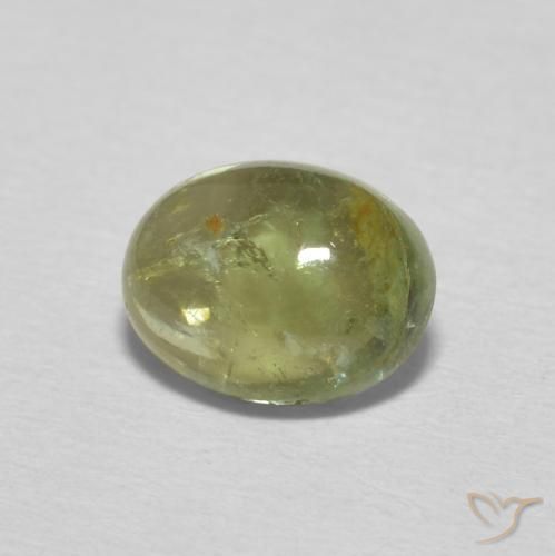 9,17 ctw natürlicher gelblich-grün Turmalin, Oval, Transparent