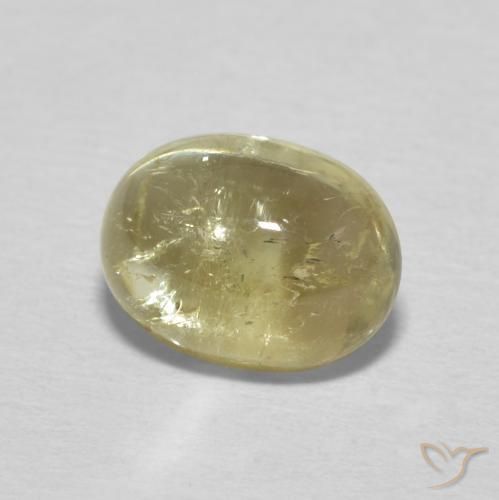 9,17 ctw natürlicher Blasses Gelb Turmalin, Oval, Transparent
