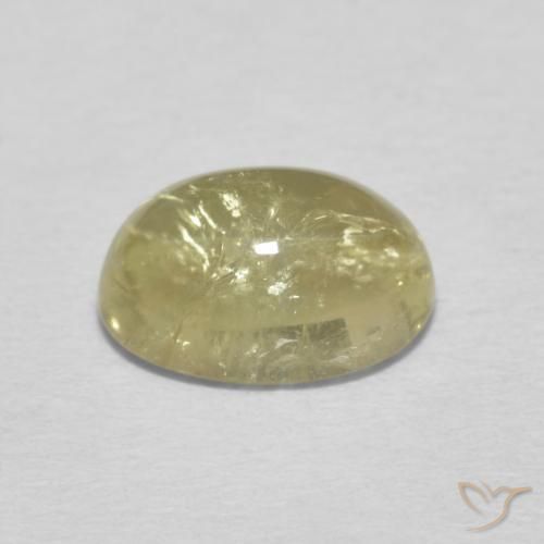9,17 ctw natürlicher Blasses Gelb Turmalin, Oval, Transparent