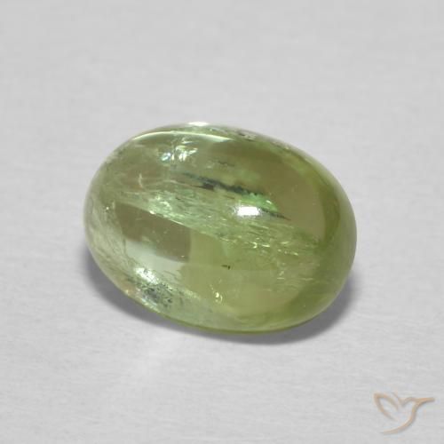 9,17 ctw natürlicher gelblich-grün Turmalin, Oval, Transparent