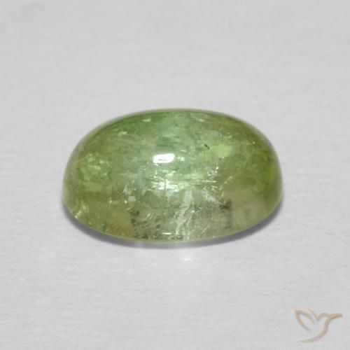 9,17 ctw natürlicher gelblich-grün Turmalin, Oval, Transparent