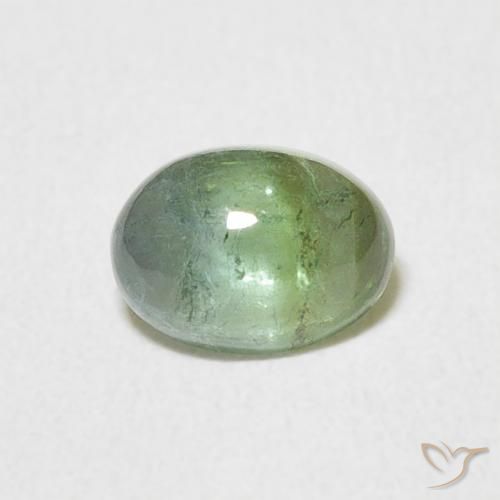 0.69ct Natürlicher Medium Light Green Turmalin, Oval, Transparent