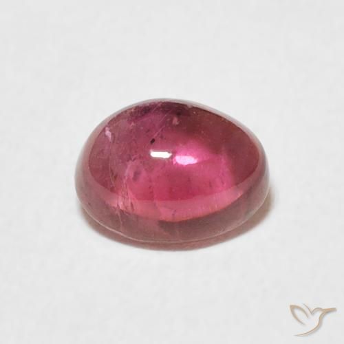 0.66ct Natürlicher Tiefes Magenta Turmalin, Oval, Transparent, Photo A