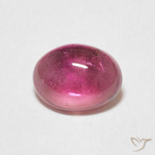 0.75ct Natürlicher Tiefes Magenta Turmalin, Oval, Transparent