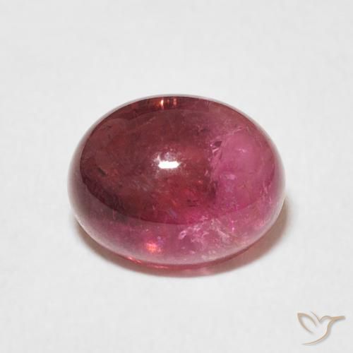 2.42ct Natürlicher dunkelrot Turmalin, Oval, Transparent
